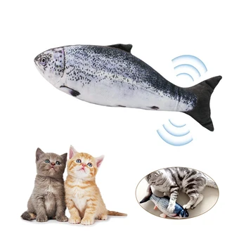 

Electric USB Charging Simulation Fish Cat Toy Funny Interactive Pets Catnip Toys for Cat Perfect Biting Chewing Kicking