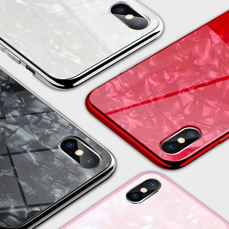 Стеклянный чехол для телефона Iphone 7 8 6 S защита от падения задняя крышка XR X XS MAX