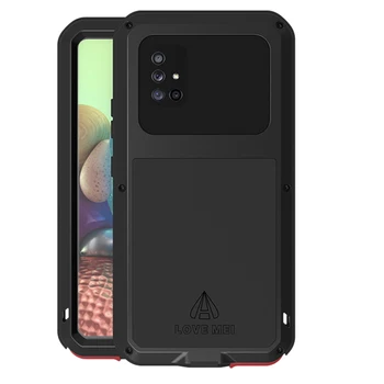 

Waterproof Full Body Protective Armor Case For Samsung Galaxy A71 5G Shock Dust Proof Aluminum Metal Rugged Phone Back Cover