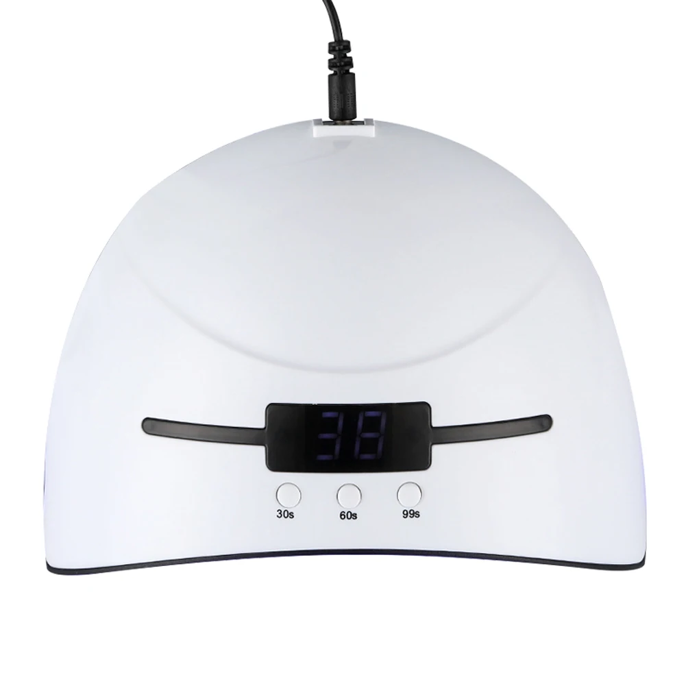 36W Drying Portable Art LED UV Manicure Machine Polish Curing Auto Sensor Digital Display Convenient Nail Light White Timer