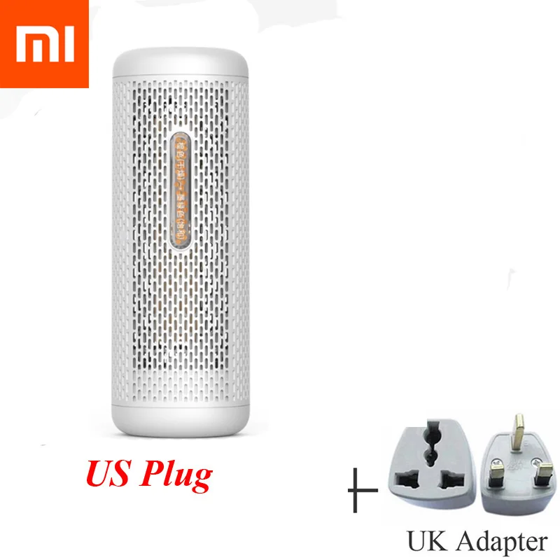 Add UK Adapter XIAOMI MIJIA Deerma DEM-CS10M, мини-осушитель воздуха для домашнего гардероба, сушилка для одежды, Осушитель сухого тепла, впитывающий влагу - Цвет: Add UK Adapter