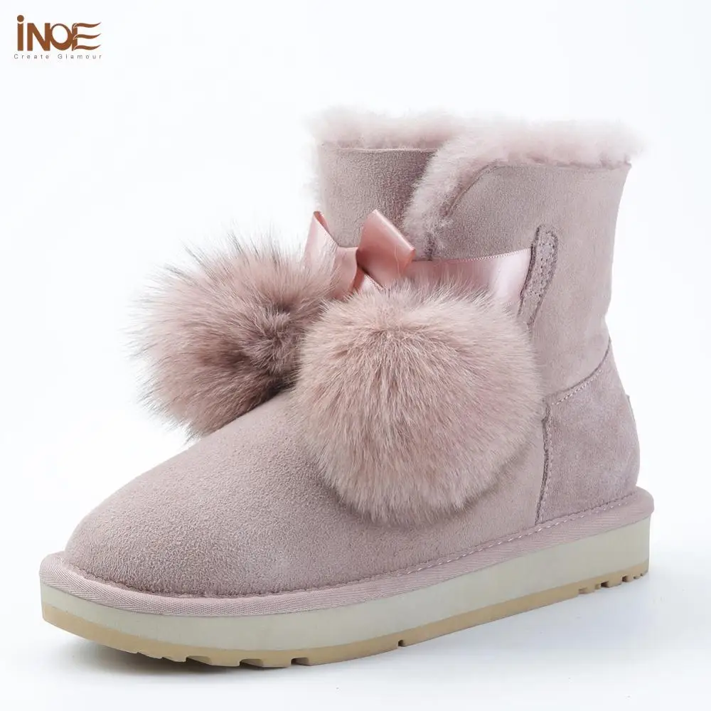 short fur lined winter boots