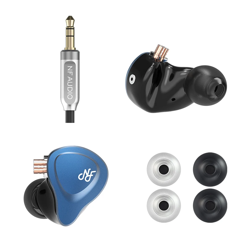 Внутриканальные наушники NF Audio NA1 Hi Fi сбалансированные динамические с двумя