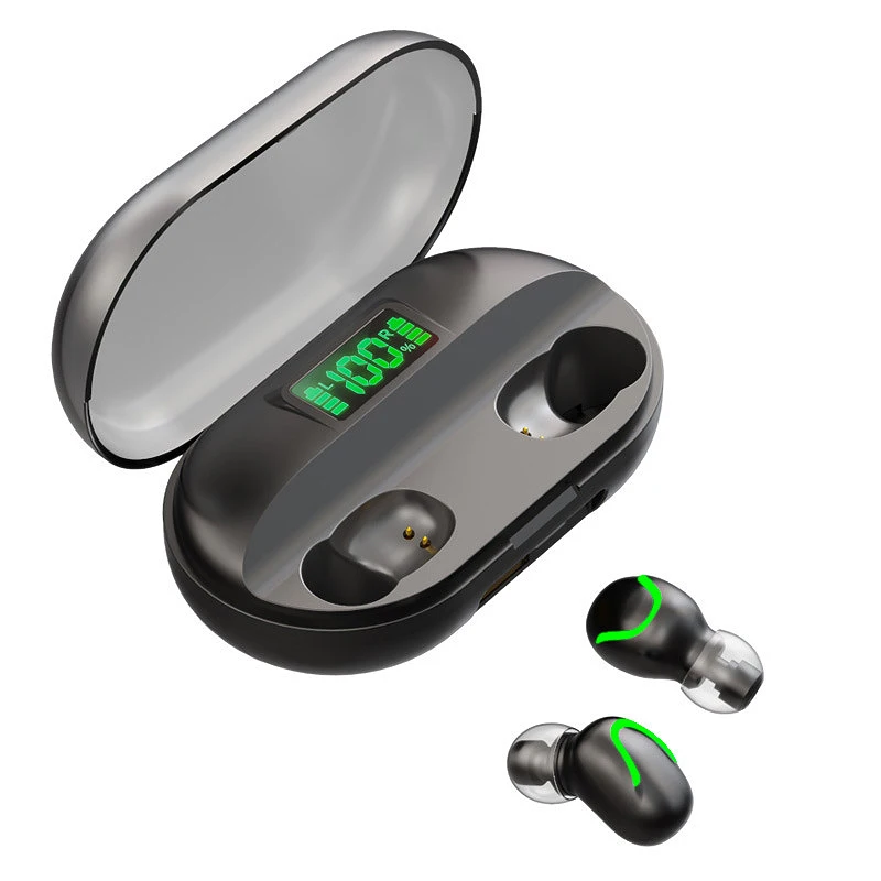 Bluetooth 5 0 TWS Wireless Bluetooth Earphones Hifi Stereo Sports with Led Display Power Bank Charging Box