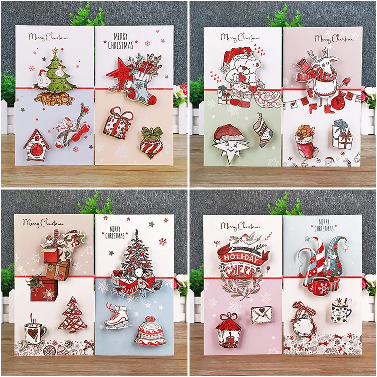 

Pack of 8 Mixed Box Contempory Premium Christmas Cards