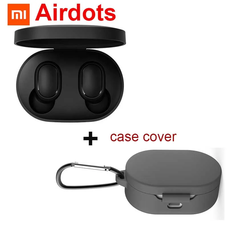 Новые Xiao mi Red mi AirDots Bluetooth наушники TWS ga mi ng гарнитура наушники Handsfree mi AirDots наушники для Android iphone - Цвет: add gray cover