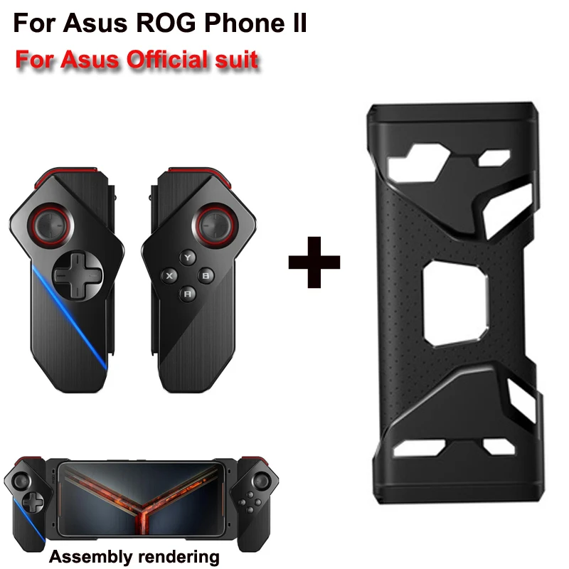 

ROG 2 Dual Control Handle For Asus ROG Phone 2 ZS660KL Games Phone Controller Joystick With Protective Case Holder Plug and Play