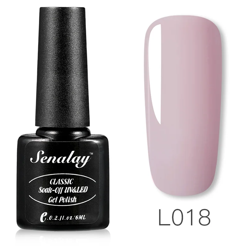 RE12-L018 SENALAY Гель-лак набор все для маникюра Полупостоянный Vernis верхнее покрытие УФ светодиодный гель лак удаляющийся замачиванием Гель-лак для ногтей - Цвет: RE12-L018