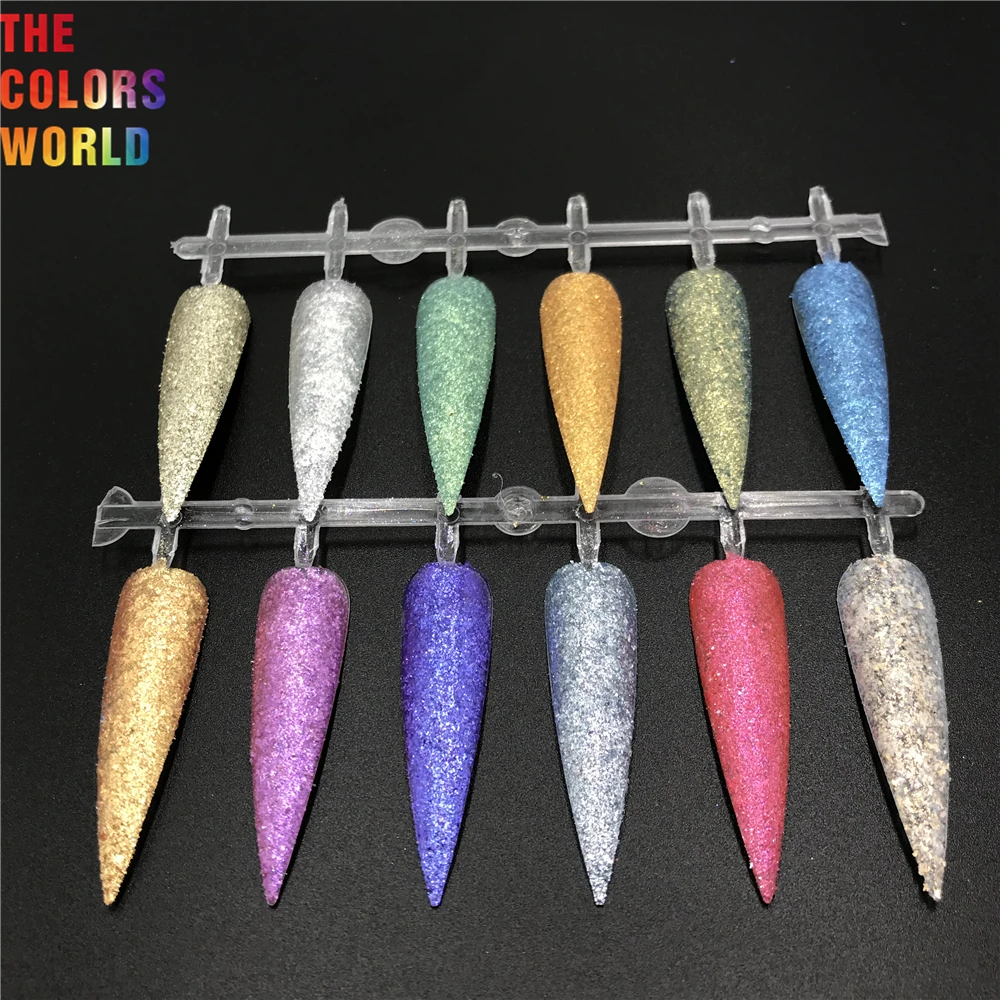 TCT-448 Tridimensional 반짝임 다이아몬드 매직 미러 파우더 손톱 반짝이 장식 텀블러 DIY 매니큐어 축제 액세서리