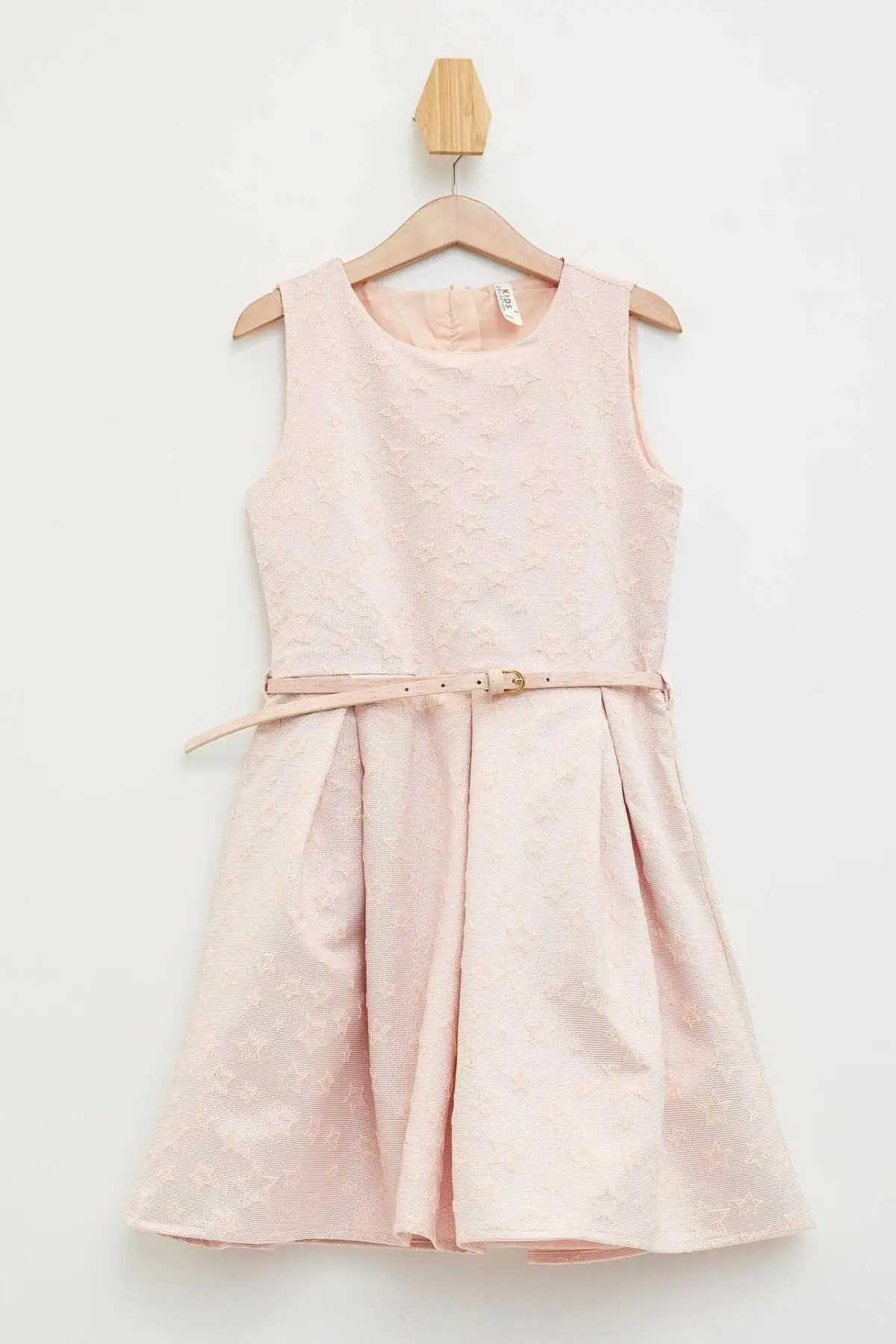

DeFacto Summer Girl Knitted Dress Kids O-neck Cute Star Pattern Casual Clothes Girls Pleated Comfort Dresses Lovely-L2087A619AU