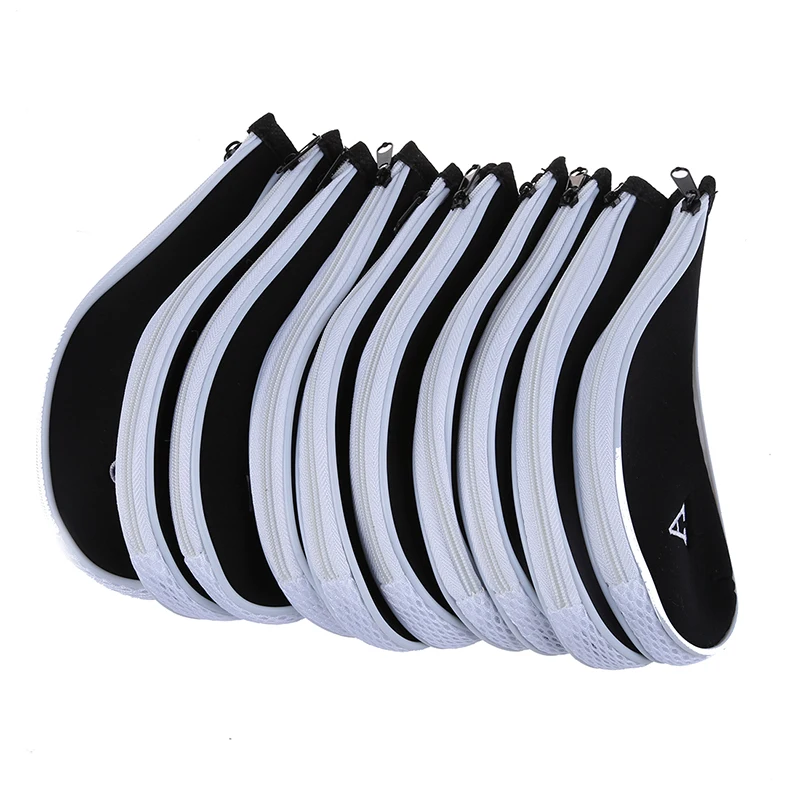 10 шт. клюшка для гольфа железная крышка головки клюшки защитные колпаки набор подходит для всех брендов и размеров железный чехол для