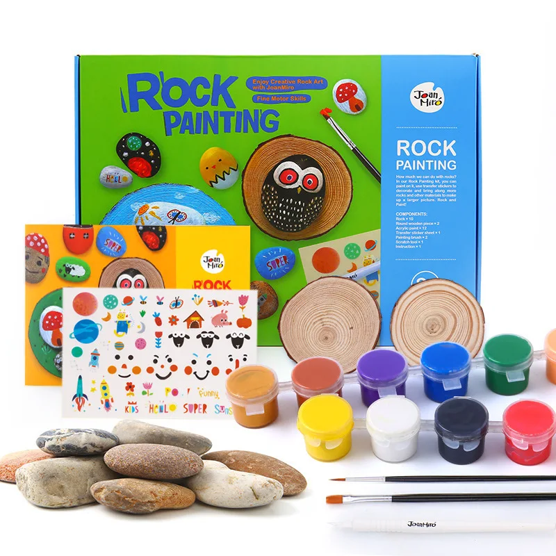

Creative Small Gifts Merlot Joanmiro Children Magic Stone Painting Set Stone Painting Kit