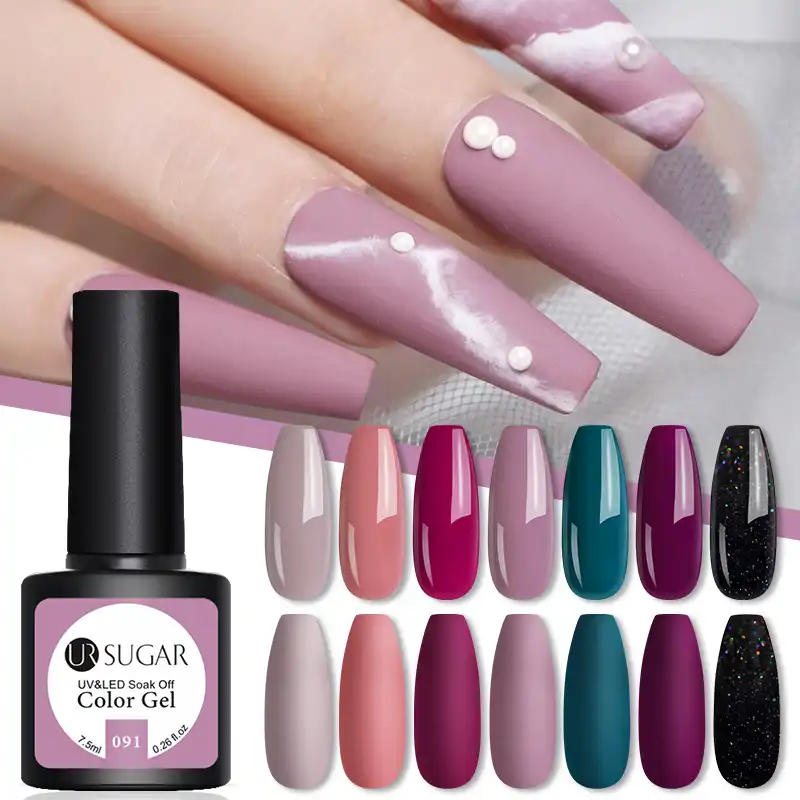 ウル砂糖ジェルネイルポリッシュセット冬パープルブルーピンク7 5ミリリットルジェルネイルキットマニキュア用半永久ゲルワニス用 ネイルジェル Aliexpress