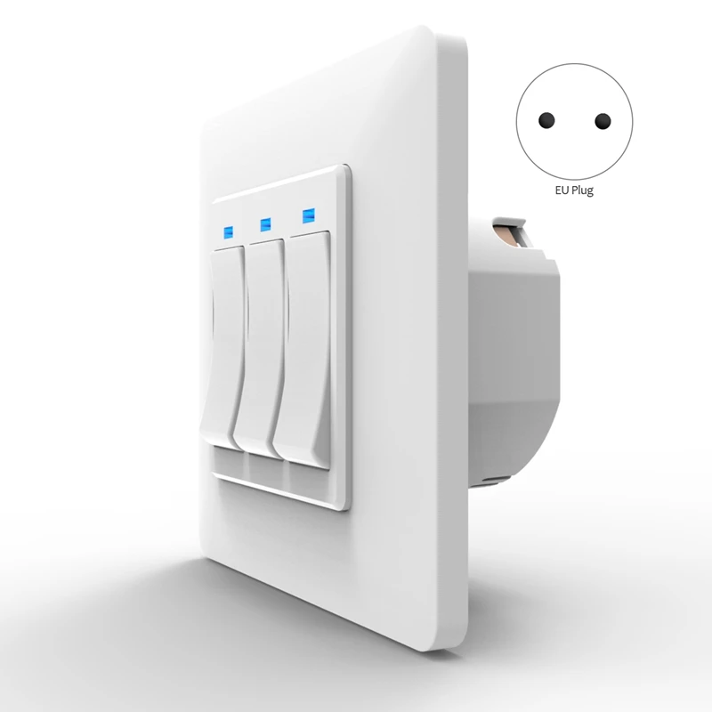 Умный светильник с Wi-Fi, кнопочный переключатель, приложение для умной жизни, дистанционное управление, работает с Alexa Google Home для голосового управления, ЕС