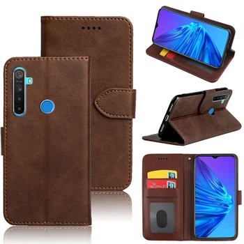

MKS Luxury PU Leather Flip Case For OPPO Realme 5 Pro Smartphone Stand Holder Bag with ID card slot