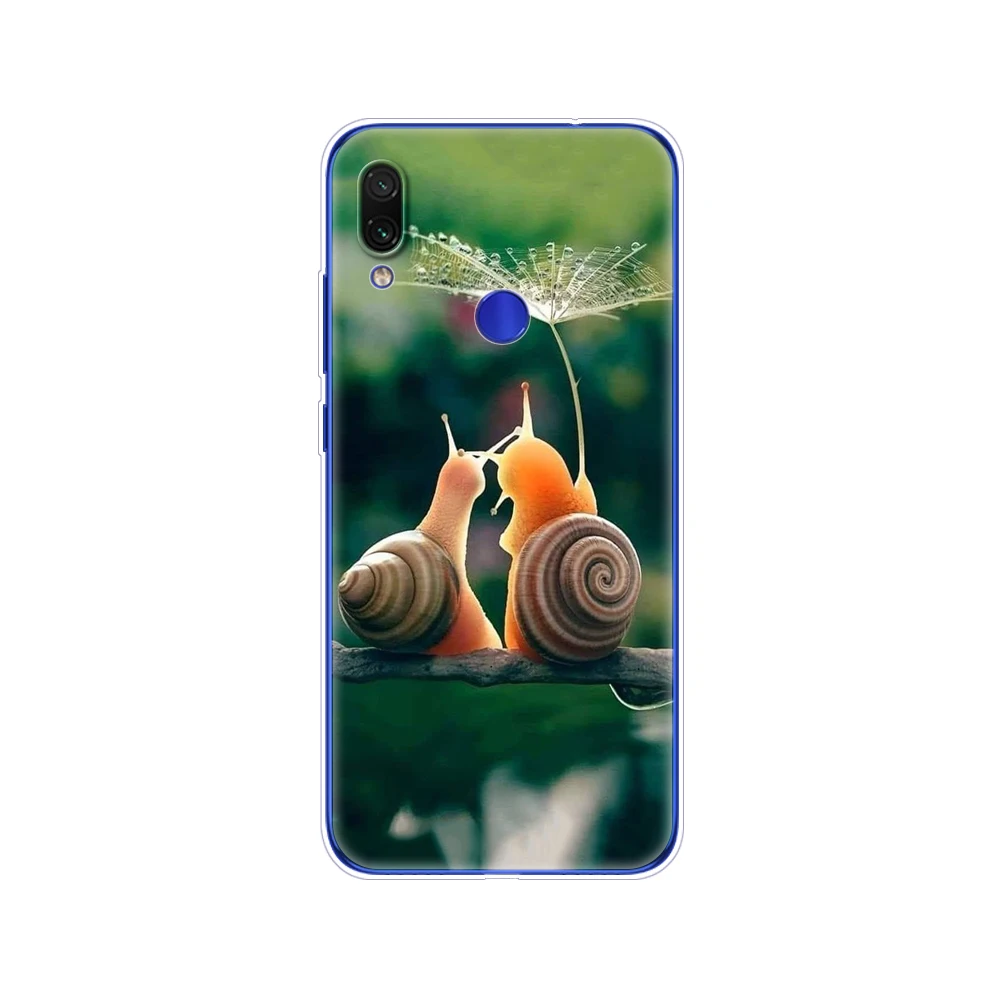 For xiaomi Redmi Note 7 Case Silicone Painting Soft TPU For xiaomi Redmi Note 7 Case 6.3 inch Fundas Coque Redmi NOTE 7 PRO Case cases for xiaomi blue Cases For Xiaomi