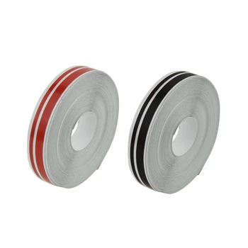 

2 Pcs 1/2 Inch Pin Striping Stripe Vinyl Tape Decals Stickers 12Mm for Car Motorcycles, Red & Black