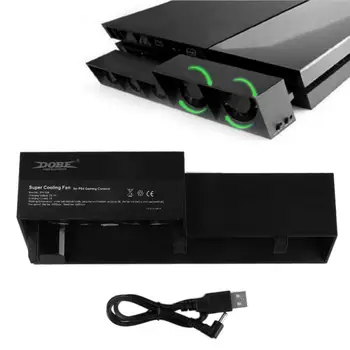 

PS4 Console Cooler,Cooling Fan For PS4 USB External 5-Fan Super Turbo Temperature Control For Playstation 4 Console Ps4 Slim