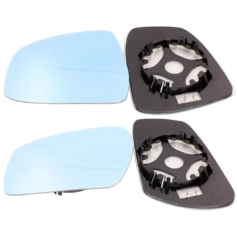 Wide View Auto Dimming Rear View Mirror Blue Heated Mirror Glass For