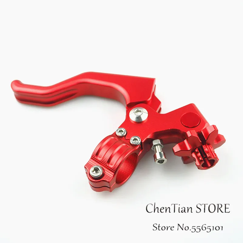 Короткие трюк рычаг сцепления для Honda CR125 CR250 CRF230F CRF250R CRF250X CRF450R CRF450X XR250 CRF250L/м NC700X NC750S NC750X - Цвет: Красный