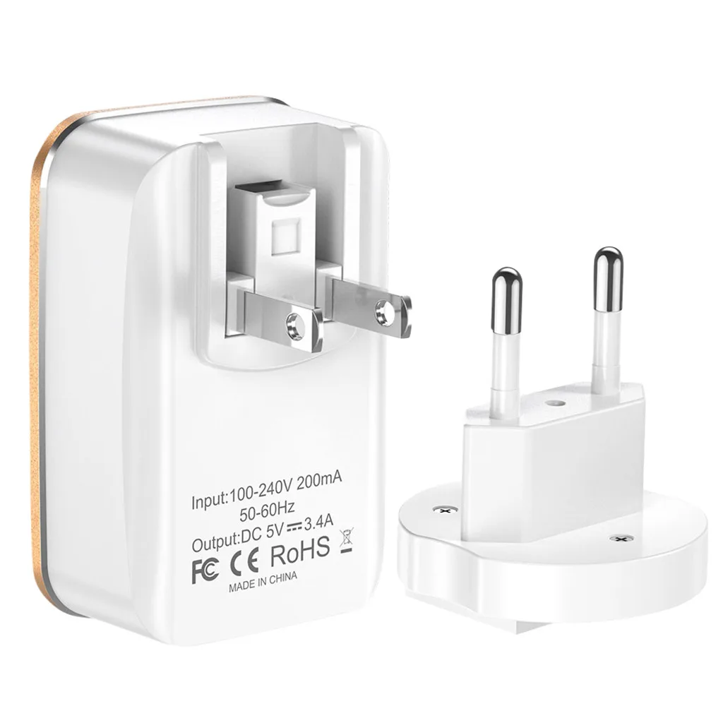 

USB Charger Quick Charge 3.0 UK Plug Double Port Travel Wall Charger Adapter QC3.0 Mobile Phone Charger For iPhone #P3