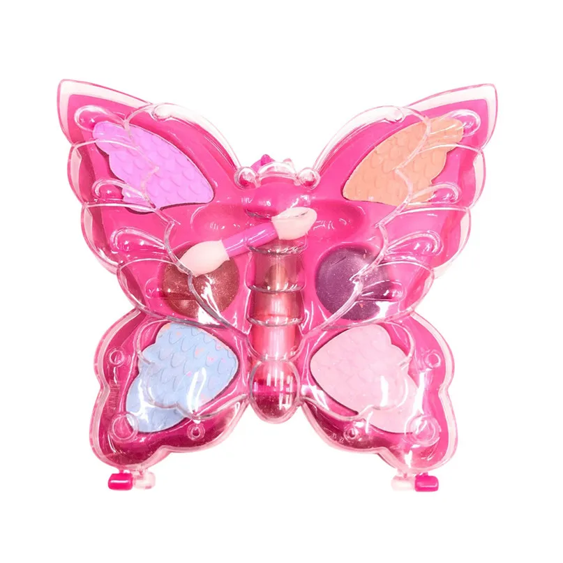 Children's Cosmetic Set Creative Princess Butterfly Makeup Box Toy Girl Eye Shadow Lipstick Set High Quality Toys 40D30 (5)