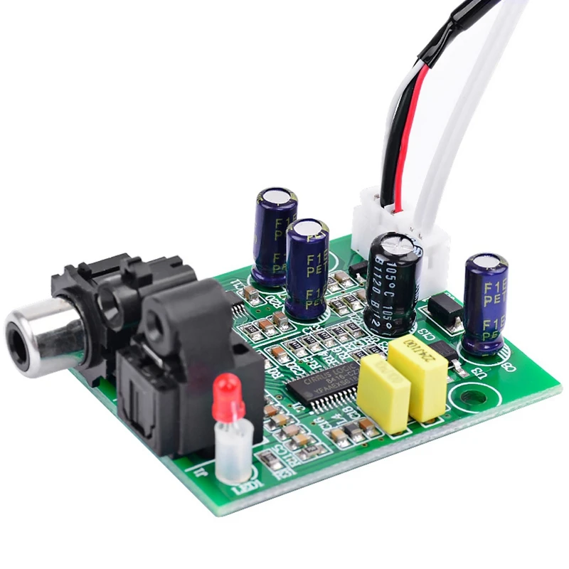 ЦАП цифровой декодер Cs8416+ Cs4344 Оптическое волокно коаксиальный цифровой сигнал вход стерео аудио выход Decod для усилителя Diy