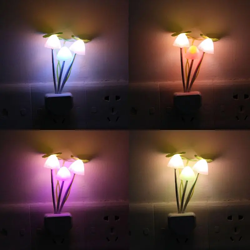 

Avatar Mushroom Lamp Wall Lamp Light Control Induction Night Light Dream Night Light EU US Plug for Living Bedroom Decoration