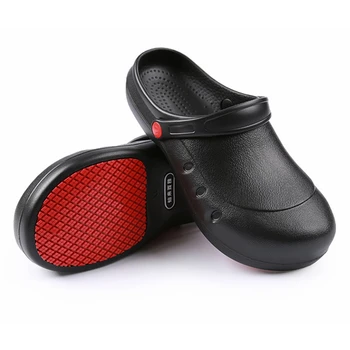 

Work Safety Shoes Non-slip Oil Resistant Anti-piercing Slipper High Quality Simple Labor Protection Safety Chef Dedicated Shoes