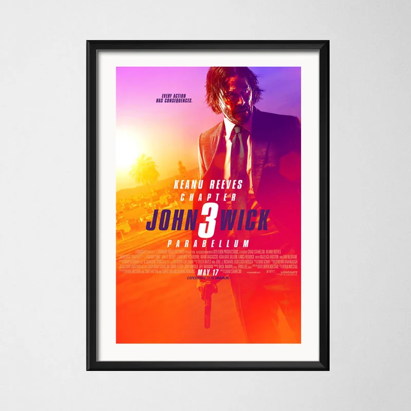 16 John Wick 3 Парабеллум Популярные фильмы художественное полотно плакат настенный домашний декор высокое качество домашний декор для детской комнаты без рамки o427 - Цвет: 16