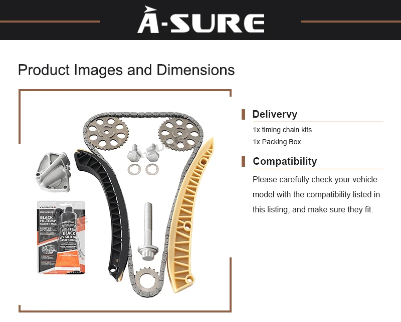 A-SURE комплект цепи синхронизации FEBI BILSTEIN TAX CHAIN KIT для VW POLO 9N 1,2 12V SEAT IBIZA CORDOBA SKODA FABIA