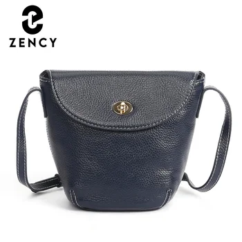 

Zency Luxury Genuine Leather Handbags For Women Solid Color Ladies Shoulder Bag Large Capacity Female Crossbody Bag Quality A+