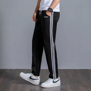 

2020 Mens Casual Pants Patchwork Side Striped Sweatpants Mens Joggers Track Pants Spring Summer Running Trousers Sport printed