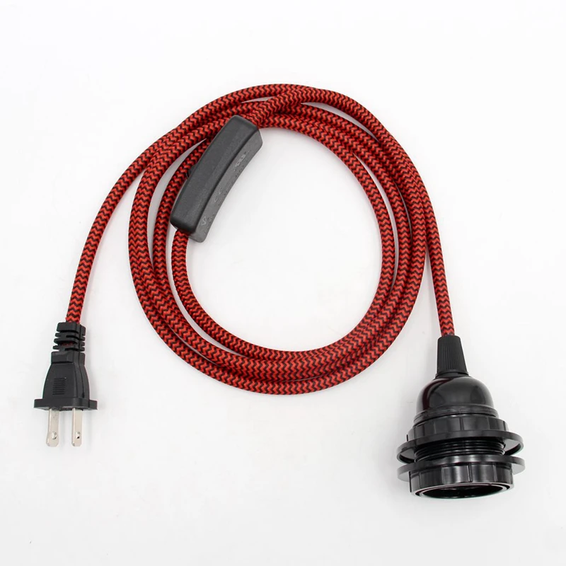 us 2 prong power cord with light socket