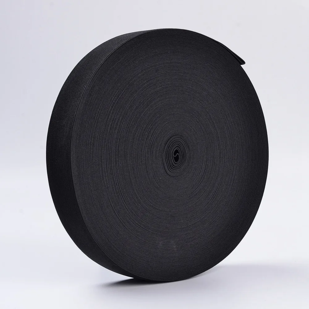 40m/Roll 25mm Flache Elastische Gummi Band Cords für Gurtband Garment Nähen Maske, Der Zubehör – Detail 3