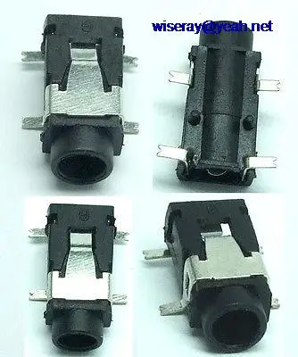 

DHL/EMS 2500PCS 1/8" 3.5mm Headphones Stereo Jack Socket 4PIN SMD PCB Panel Mount-A7