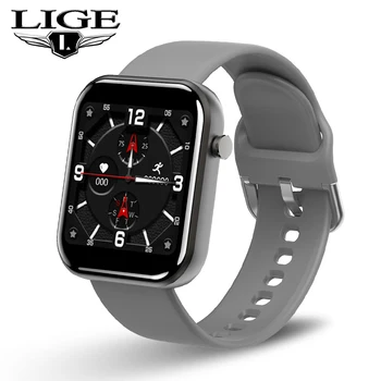

LIGE New Full Touch Screen Smart Watch Men Women Heart Rate Blood Pressure Monitor For iPhone Sport Smartwatch Fitness tracker