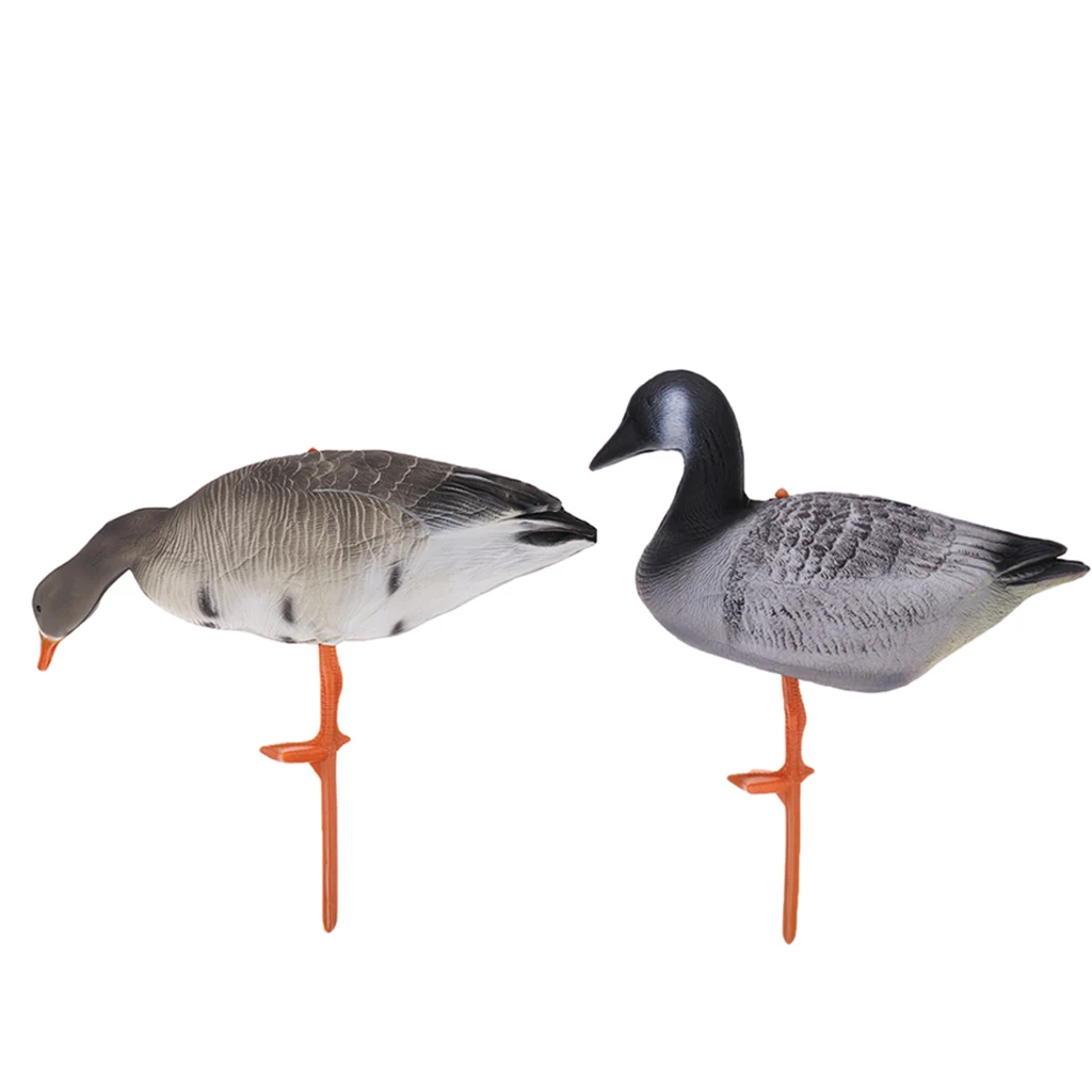2 X Goose Decoy Decoying Hunting Shooting Bait Garden Decors Ornaments