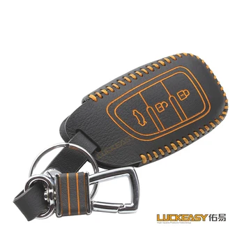 

key cover for dongfeng verano AX7 2015 Genuine Leather Car Key case wallet holder remote car key cover 2015 key2a