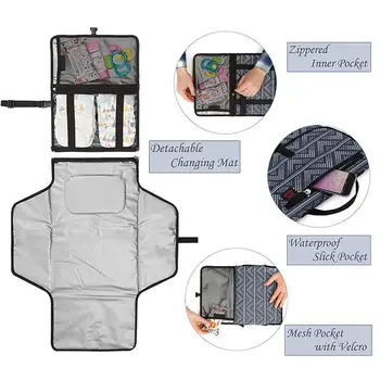 

1pc Baby Diaper Change Mat Waterproof Diaper Pad Outdoor Diaper Bag Portable Urinal Pad for Home Trip Travel