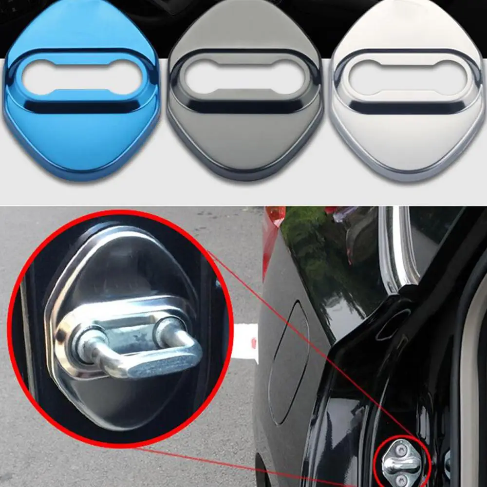 4 шт. для Toyota RAV4 2019 2020 Нержавеющая сталь крышка замка двери автомобиля пряжка