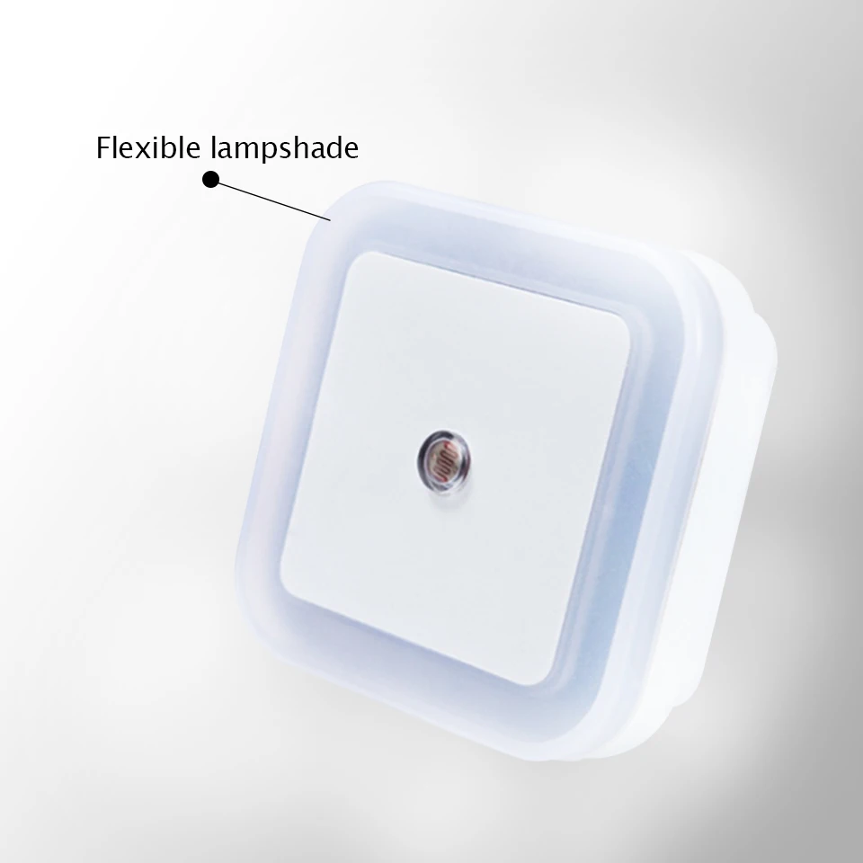 Ночной светильник Geoeon с евровилкой и американской вилкой миниатюрный квадратный