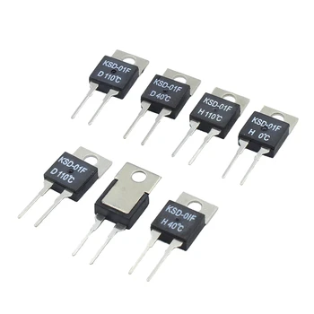 

5Pcs KSD-01F/JUC-31F Temperature Switch relay Thermal control TO-220 H/D 40/45/50/55/60/65/70/75/80/85/90/95 Centigrade