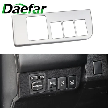 

For Toyota RAV4 2016 2017 Accessories chrome Interior Refit Rearview mirror Button adjustment switch panel cover