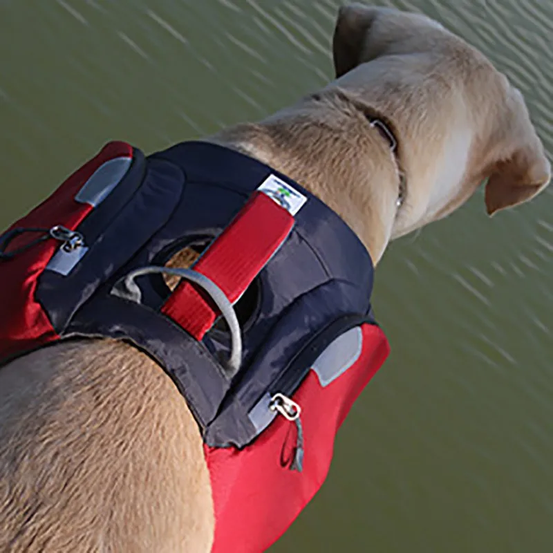 Безопасный качественный товар для животных на открытом воздухе для плавания спасательный жилет рюкзак двойного назначения сумка для собак большой емкости рюкзак