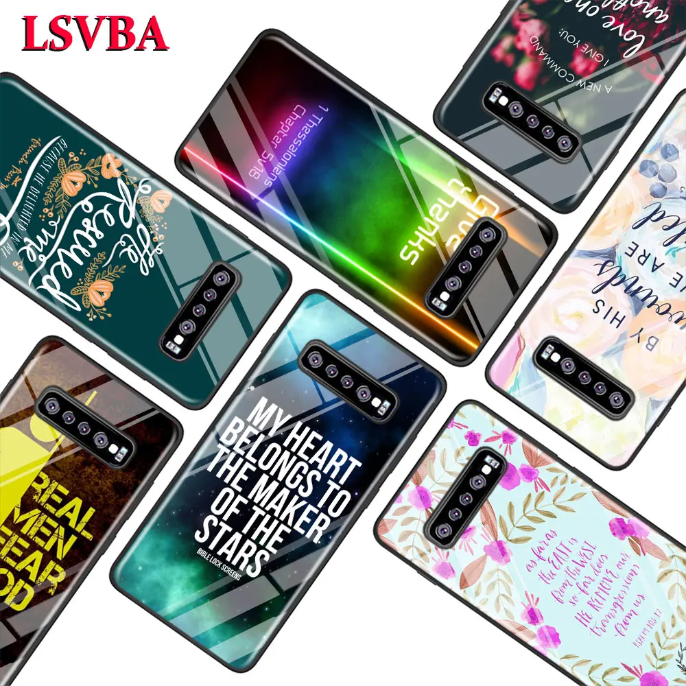

Biblical scriptures for Samsung Galaxy Note 10 9 8 Pro S10e S10 5G S9 S8 S7 Plus Super Bright Glossy Phone Case Cover