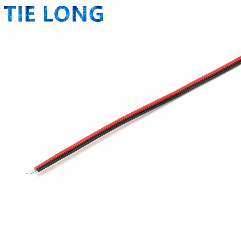 50Pcs/lot Red Black Abreast Line 26AWG 100mm 150MM length LED Line Connecting Tin Plating Wire DIY 2P Electronic Wire Welding