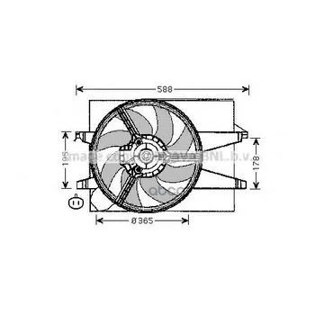

Radiator cooling fan Ford Fiesta V fusion Mazda 2 Ava art. fd7541