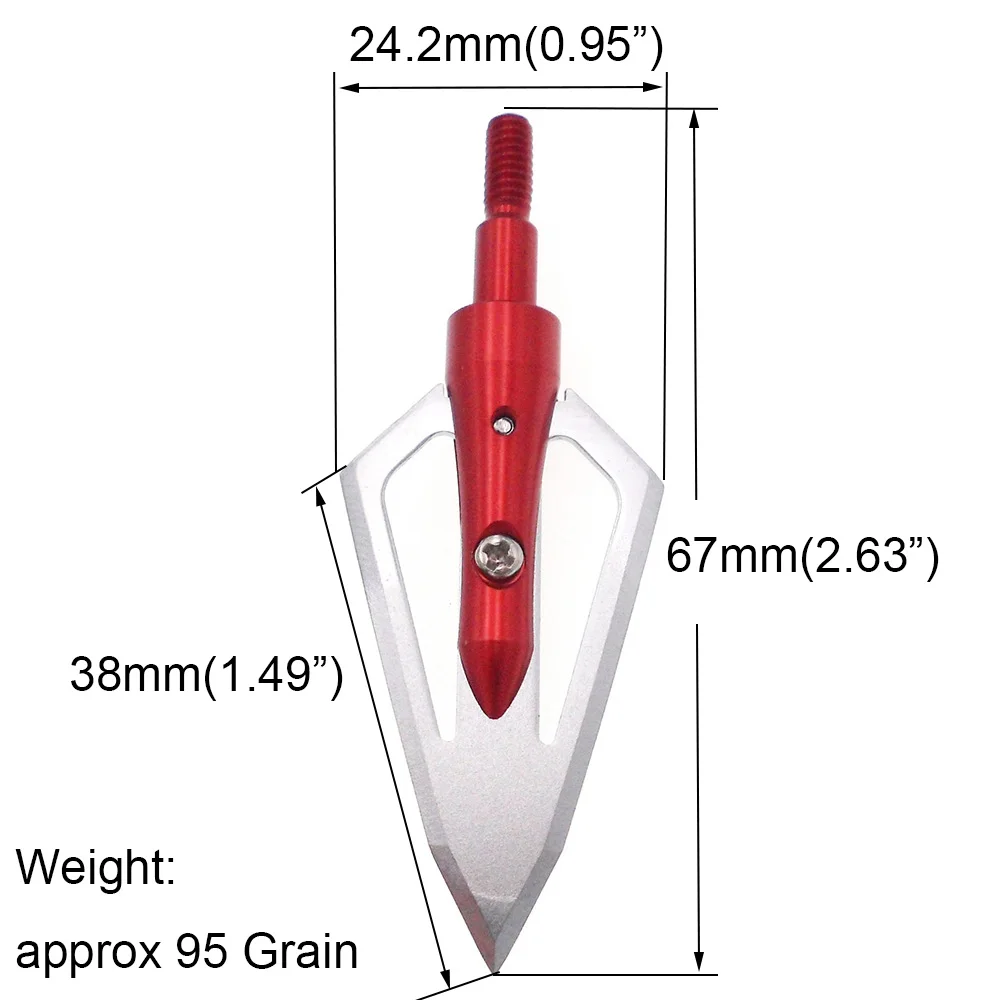 3 шт. стрельба из лука броудхедов охотничьи наконечники стрел 2 фиксированные лезвия советы по пунктам 3 цвета
