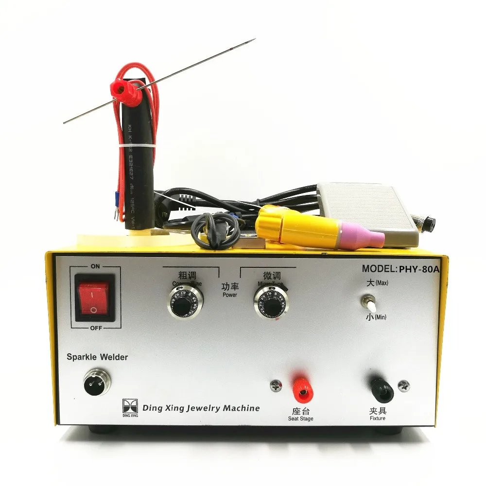 80A Pulse Spot Welding Hand Held Pulse Spot Welder Spot Welding Machine Gold And Silver Jewelry Processing